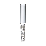 50µl Big Mouth Insert (Glass) w/Bottom Spring for 2.0ml Short-Cap and Crimp-Top Vials, pk.1000